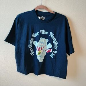 Care Bears Too Cute For The Naughty List Holiday Christmas Shirt NWT Sz XL
